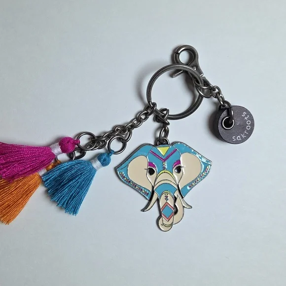 Sakroots Colorful Patterned Elephant Tote Bag with Matching Wallet - Picture 6 of 14